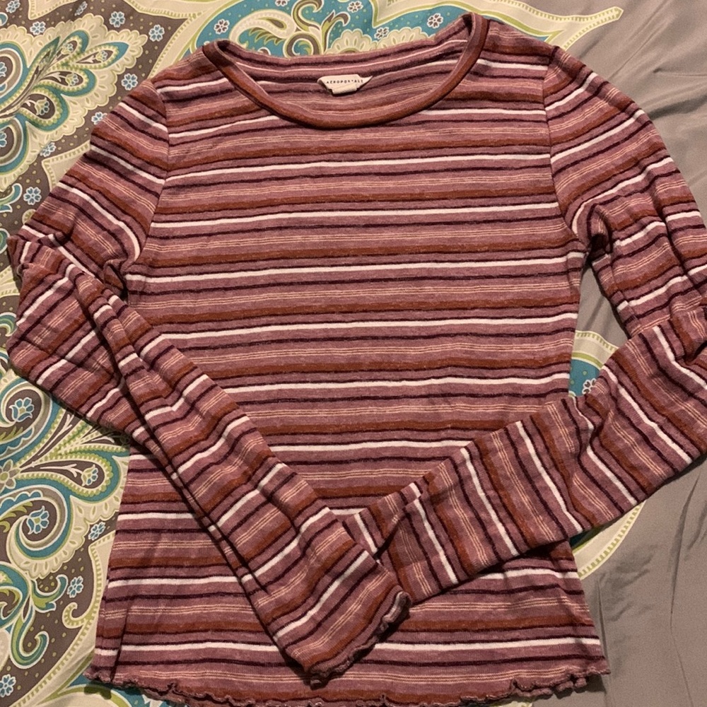 Aeropostale striped long sleeve size S